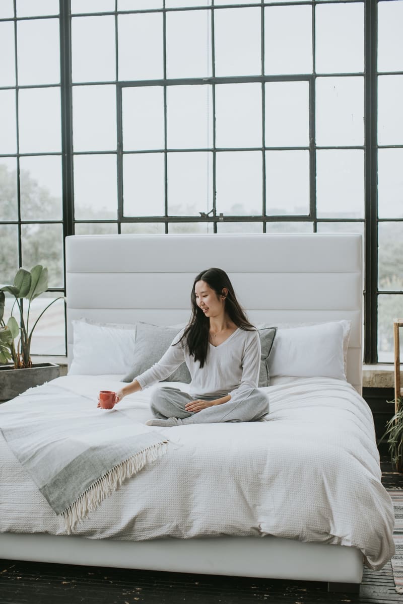 Morning coffee in bed